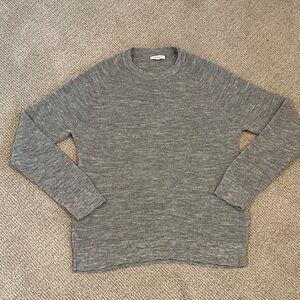 Reiss Men’s Heather Gray Wool Alpaca Crewneck Sweater size XL